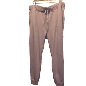 Knix Cozy Jogger Style Ladies size XXL Lounge Soft Pants in Solid pink, pockets